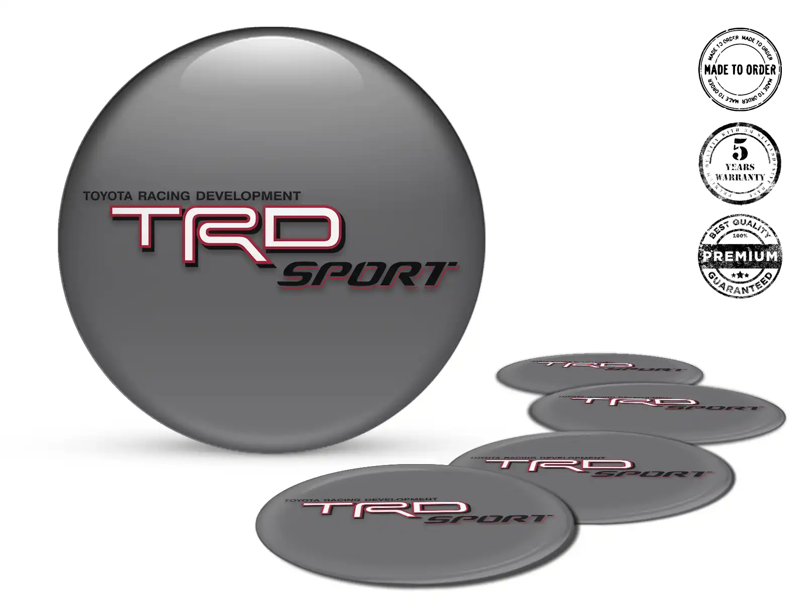 Toyota TRD Insignia de Rueda Estilo Logos de Cúpula Personalizados